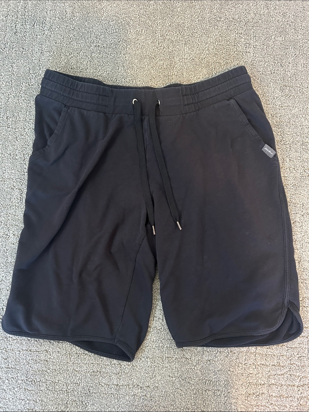 Eddie Bauer Black Women's Athletic Drawcord Shorts